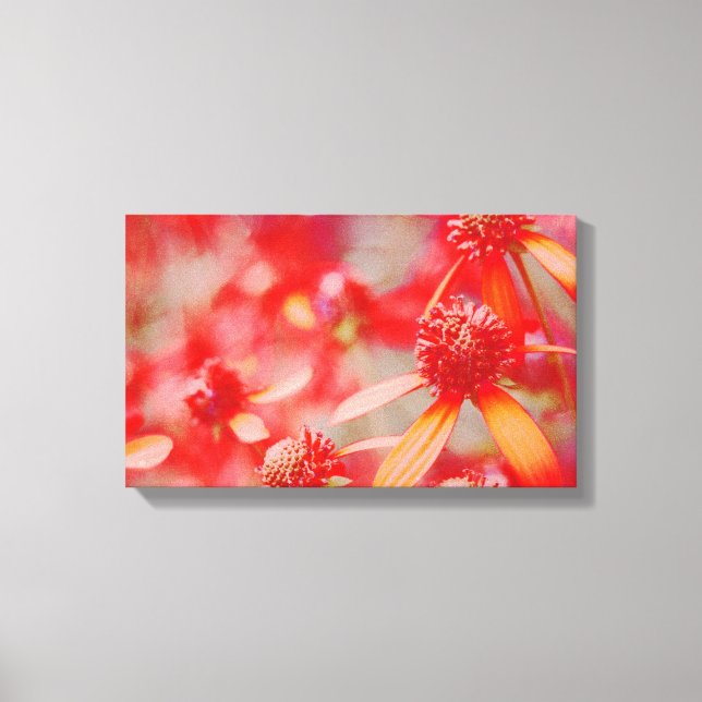 Red Floral Canvas Art (Front)