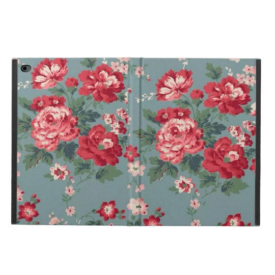 Red Floral iPad Air 2 Case with No Kickstand
