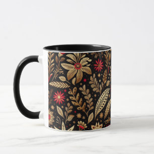 Red Floral Mexican High Mug