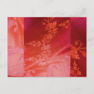 Red Floral Valentine I Postcard - Customisable