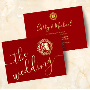 Red floral wreath Chinese wedding double happiness