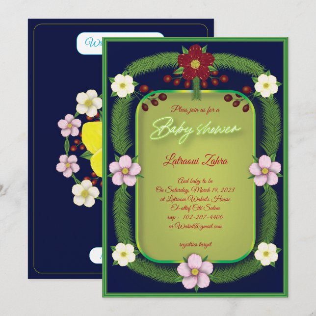 Red flower. A (Front/Back)