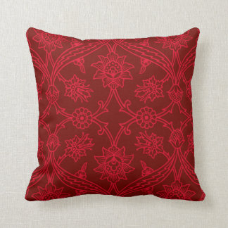 Red Flower Boho Chic Cushion