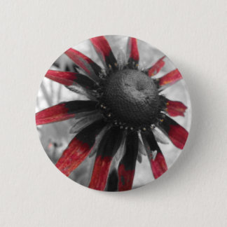 Red Flower Button