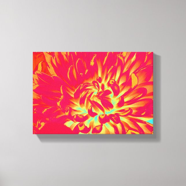 Red Flower Canvas Print (Front)
