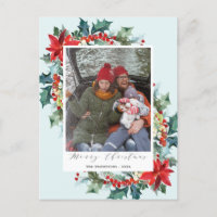 Red Flower Christmas Pine Needle Funny Message