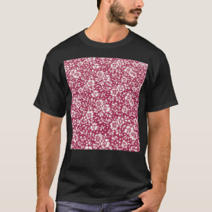 Red Flower Design T-Shirt