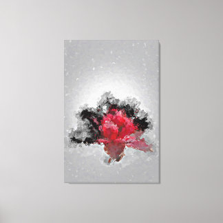 Red Flower Explosion Canvas Print