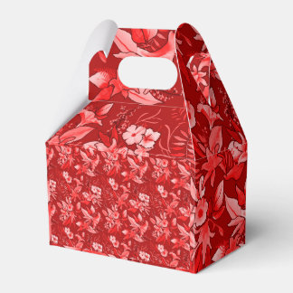 Red flower gift box