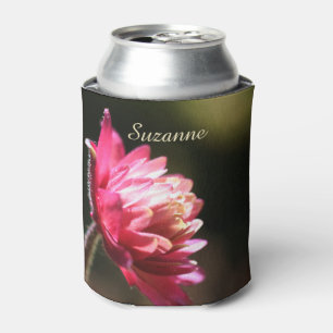 Red Flower In Sunlight Personalised Can Cooler