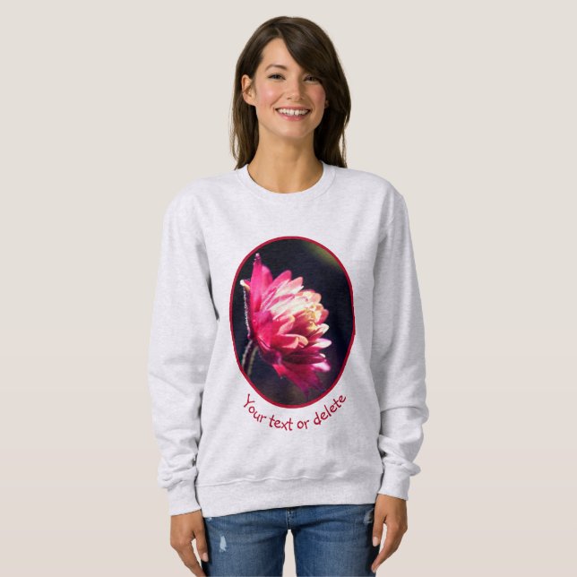 Red Flower In Sunlight Personalised  Sweatshirt (Front Full)