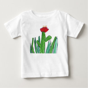 Red Flower in the Grass Baby T-Shirt