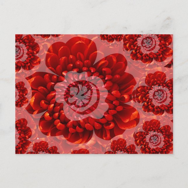 Red Flower Journey - Fantasy Worship World Postcard (Front)