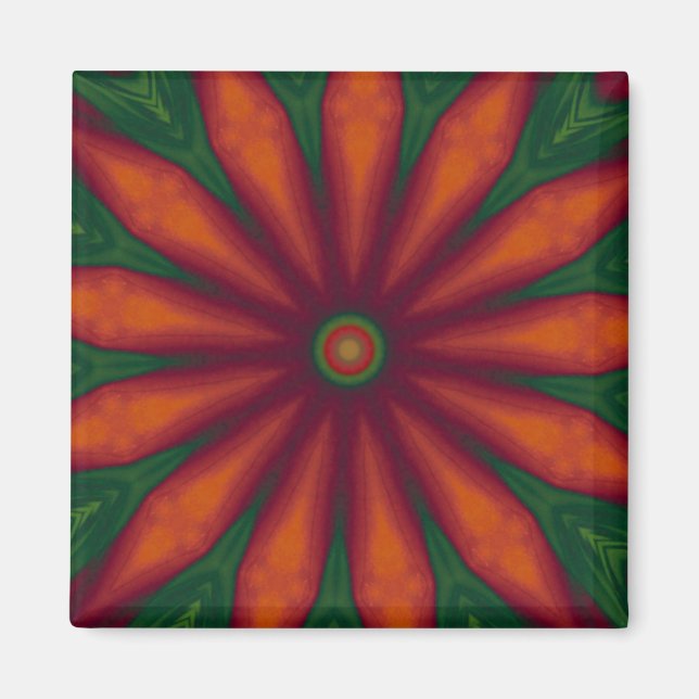 Red Flower Magnet (Front)