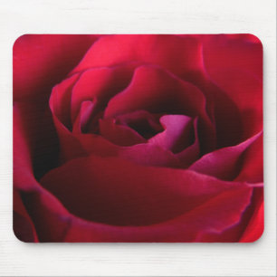 Red Flower Mousepad Red Rose Decor Gifts