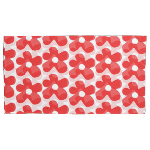 Red Flower pattern Pillowcase
