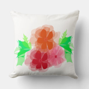 Red Flower Pillow