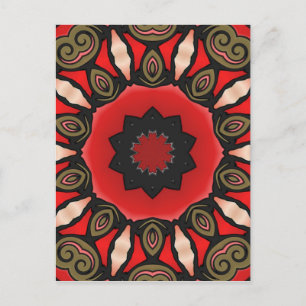 Red Flower Postcard