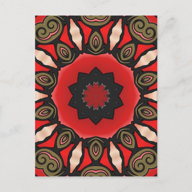Red Flower Postcard (Front)
