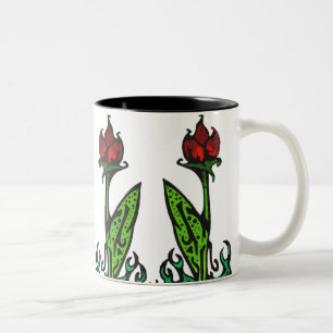 Red Flower Repeating Mug
