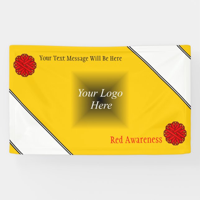 Red Flower Ribbon by Kenneth Yoncich Banner (Horizontal)