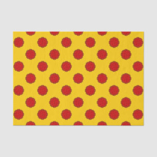 Red Flower Ribbon by Kenneth Yoncich Tissue Paper