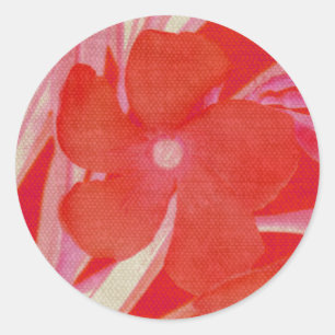 Red Flower Stickers
