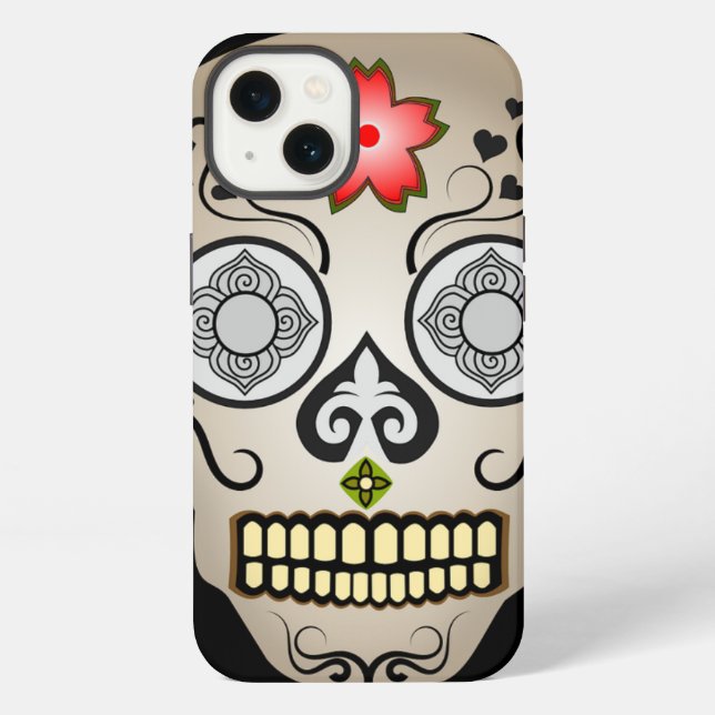 Red Flower Sugar iPhone Case (Back)