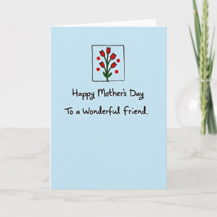 Red Flower Sweet Day Card