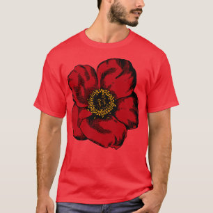 Red Flower T-Shirt