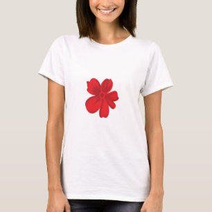 Red Flower Vintage Art • Bold Retro Design T-Shirt