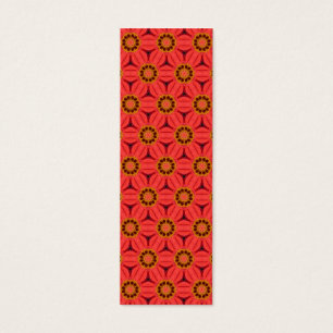Red Flower Weave Bookmark