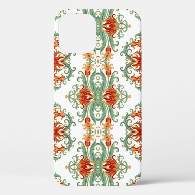 Red Flowers Chinese Style Ornamental Case-Mate iPhone Case (Back)