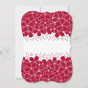 Red flowers daisies on white background