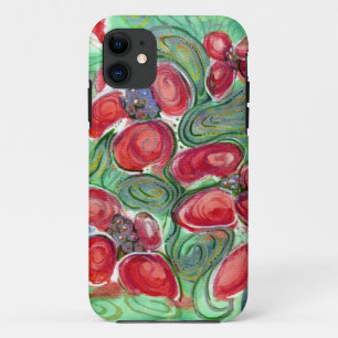Red Flowers Fantasy iPhone 11 Case