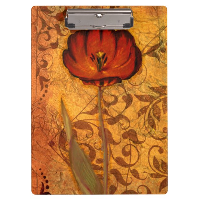 Red Flowers I Clipboard (Front)