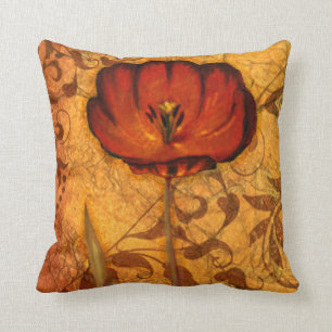 Red Flowers I Cushion