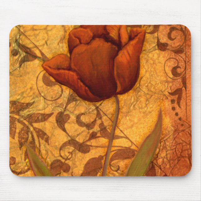 Red Flowers II Mouse Mat (Front)