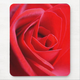 Red Flowers Mousepad Red Rose Decor Gifts