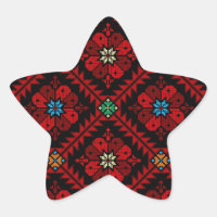 Red flowers Palestine Embroidery tatreez Pattern