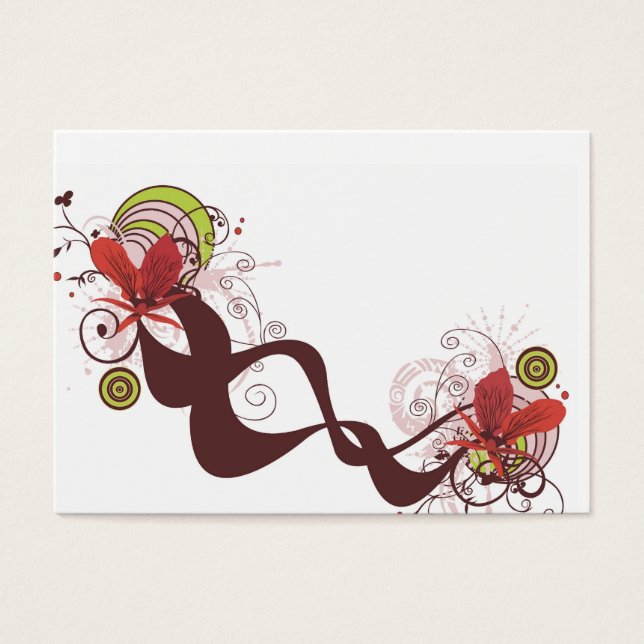 Red flowers Profile Card (Front)