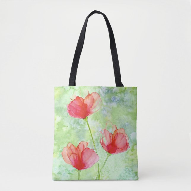 Red Flowers Tote (Front)