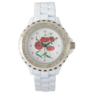 Red Flowers Watch