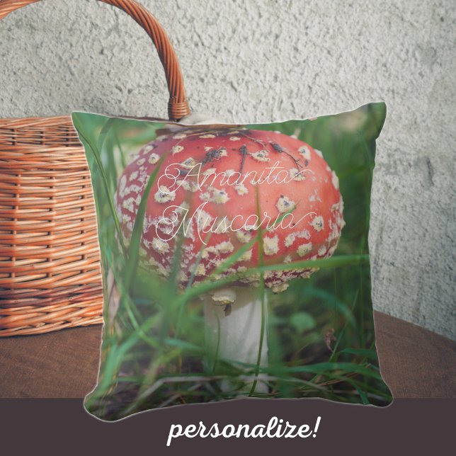 Red fly agaric mushroom cushion (Creator Uploaded)