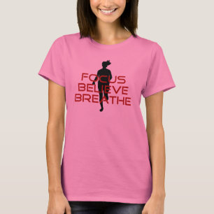 Red Focus Believe Breathe T-Shirt