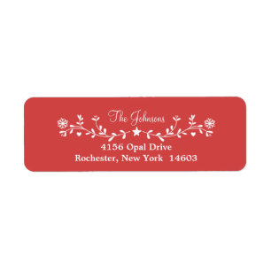 Red Folk Christmas Cheer