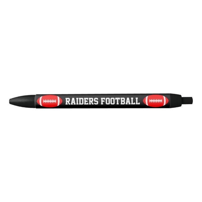 Red Football Custom Team Name or Text Coach's Pens (Front)