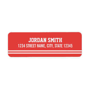 Red Football Jersey - Sports Theme Birthday Party