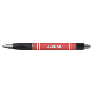 Red Football Jersey with Custom Name