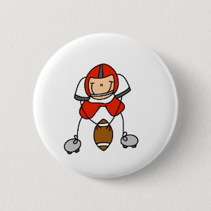 Red Football Player Button